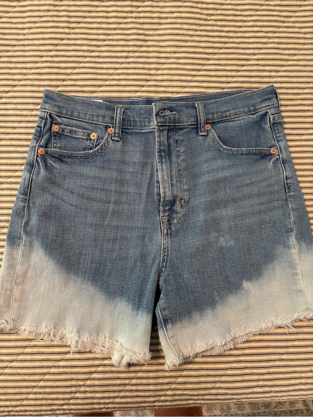 GAP Two-Tone Light Blue Denim Shorts